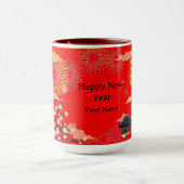Strategic Power Golden Flame Personalized Tasse (Zentrum)