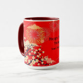 Strategic Power Golden Flame Personalized Tasse (Vorderseite Links)