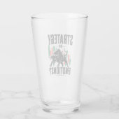 Strategie oder Emotionen Bull Trading-Mindset-Desi Glas (Rückseite)