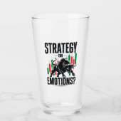 Strategie oder Emotionen Bull Trading-Mindset-Desi Glas (Vorderseite)