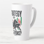 Strategie oder Emotionen Bull Trading-Mindset-Desi Milchtasse (Rechte Ecke)