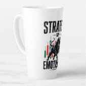 Strategie oder Emotionen Bull Trading-Mindset-Desi Milchtasse (Linke Ecke)