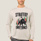 Strategie oder Emotionen Bull Trading Mindset Desi Tri-Blend Shirt (Vorderseite)