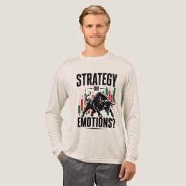 Strategie oder Emotionen Bull Trading Mindset Desi Tri-Blend Shirt