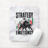 Strategie oder Emotions Trading Mindset Marmor Des Mousepad (Mit Mouse)