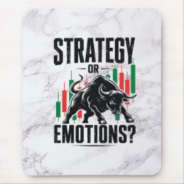 Strategie oder Emotions Trading Mindset Marmor Des Mousepad