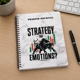 Strategie oder Emotions Trading Mindset Marmor Des Planer