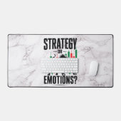 Strategie oder Emotions Trading Mindset Marmor Des Schreibtischunterlage (Tastatur & Maus)