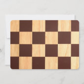 Strategie Schach Einladung Geburtstag anpassen Fot (Rückseite)