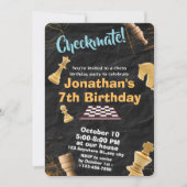 Strategie Schach Geburtstag Einladung Spaß Spiel N (Vorderseite)