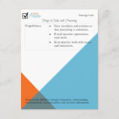 Strategiekarte zur Musikpraxis (Rückseite)