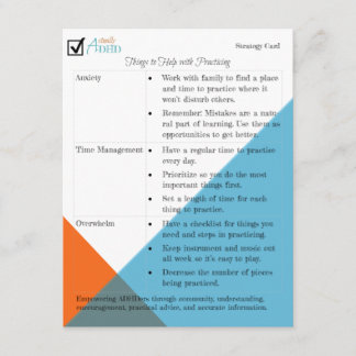 Strategiekarte zur Musikpraxis