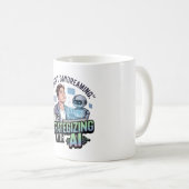 Strategisch mit KI - Funny Daydreaming Slogan Kaffeetasse (VorderseiteRechts)