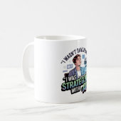 Strategisch mit KI - Funny Daydreaming Slogan Kaffeetasse (Vorderseite Links)