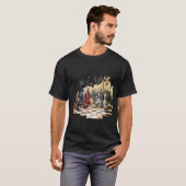 Strategische Bewegungen: Chessboard King T-Shirt (Vorne ganz)