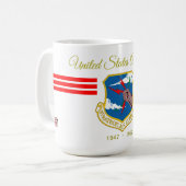 Strategische Luftherrschaft - U.S.A.F. Kaffeetasse (Vorderseite Links)