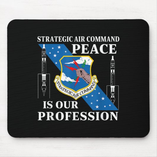 Strategische Luftkommando Usaa Kalter Krieg Friede Mousepad (Vorne)