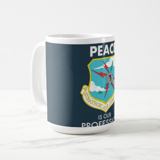 strategischer Befehls-Tasse der Luft-15oz Kaffeetasse (Vorderseite Links)