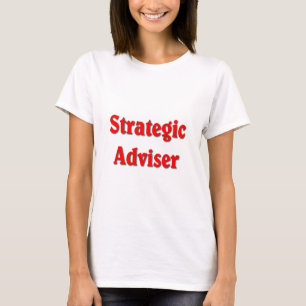 Strategischer Berater Red Print T-Shirt