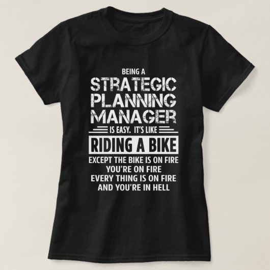 Strategischer Planungsleiter T-Shirt (Design vorne)