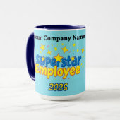 Strategischer Power Superstar Mitarbeiter Verdiens Tasse (Vorderseite Links)