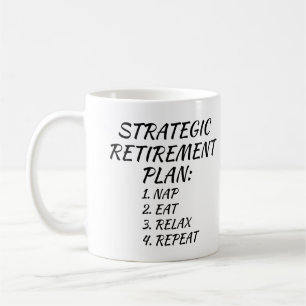 Strategischer Rentenplan Nickerchen Essen Entspann Kaffeetasse
