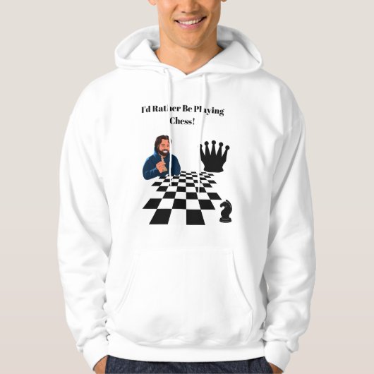 Strategisches Schachdesign - Die Kunst des Spiels Hoodie (Vorderseite)