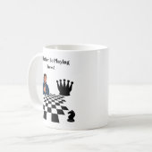 Strategisches Schachdesign - Die Kunst des Spiels Kaffeetasse (Vorderseite Links)