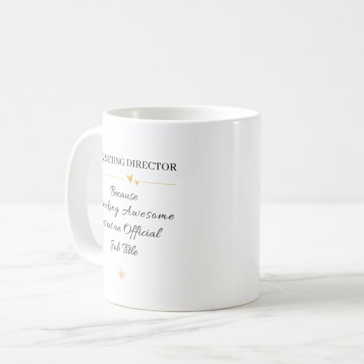 Strategy Director Office Quote Kaffeetasse (Vorderseite Links)