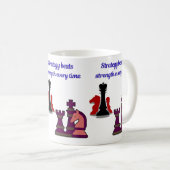 Strategy Over Strength Chess Mug Kaffeetasse (VorderseiteRechts)