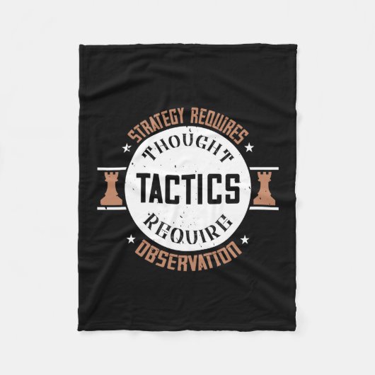 Strategy Requires Thought, Tactics Require Observa Fleecedecke (Vorderseite)