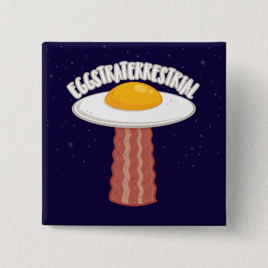 Straterrestrial mit Text Button (Vorderseite)