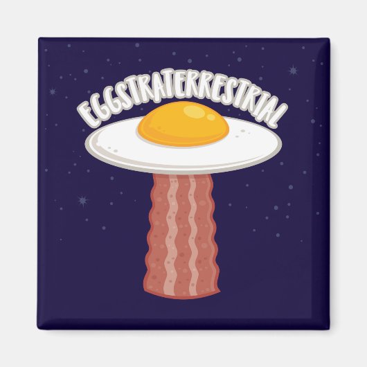 Straterrestrial mit Text Magnet (Vorne)