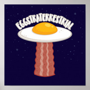 Straterrestrial mit Text Poster