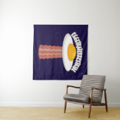 Straterrestrial mit Text Wandteppich (Beispiel (Horizontal))