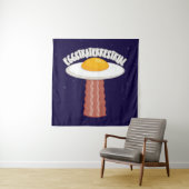 Straterrestrial mit Text Wandteppich (Beispiel)