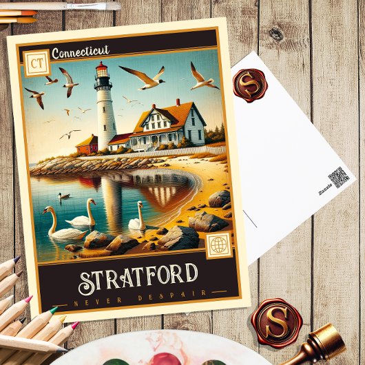 Stratford, Connecticut | Vintage Postkarte