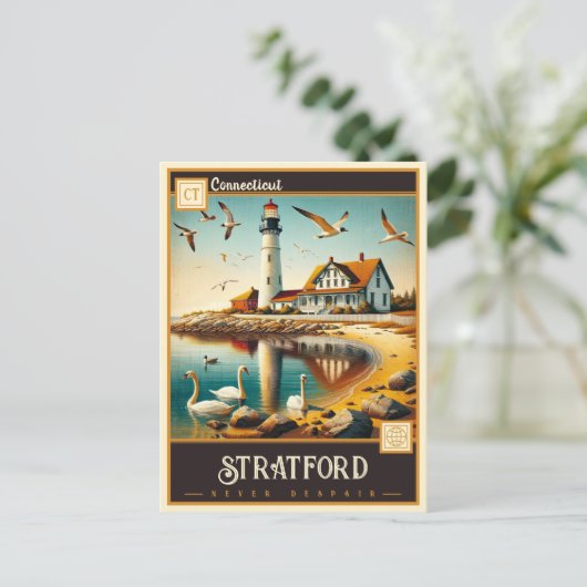 Stratford, Connecticut | Vintage Postkarte (Stehend Vorderseite)
