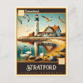 Stratford, Connecticut | Vintage Postkarte (Vorderseite)