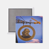 Stratford Guildhall Shakespeares Schulzimmer Magnet (Vorderseite/Rückseite)