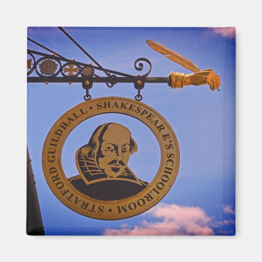 Stratford Guildhall Shakespeares Schulzimmer Magnet (Vorne)