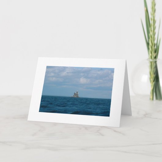 Stratford Masse-Leuchtturm, der Long-Island-Sund Karte (Vorderseite)