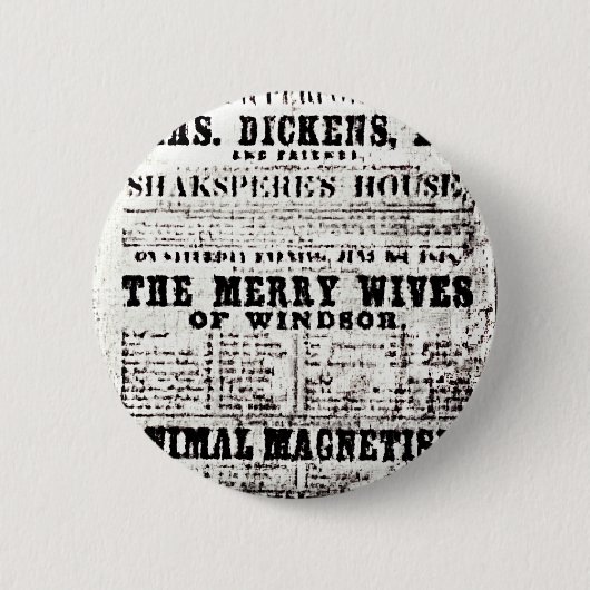 Stratford-nach-Avon Shakespeares Artifacts3 jGib Button (Vorderseite)
