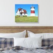 Stratford Point Lighthouse, Connecticut Leinwanddruck (Insitu (Schlafzimmer))