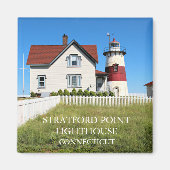 Stratford Point Lighthouse, Connecticut Magnet (Vorne)