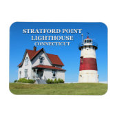 Stratford Point Lighthouse, Connecticut Magnet (Horizontal)