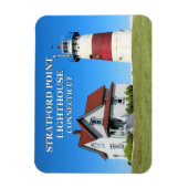 Stratford Point Lighthouse, Connecticut Magnet (Vertikal)