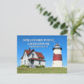 Stratford Point Lighthouse, Connecticut Postcard Postkarte (Stehend Vorderseite)