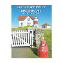 Stratford Point Lighthouse, Connecticut Postcard