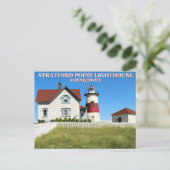 Stratford Point Lighthouse, Connecticut Postcard Postkarte (Stehend Vorderseite)